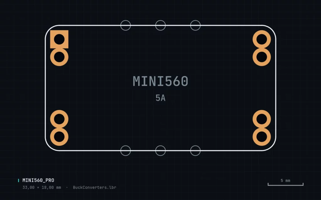 Empreinte Eagle du module Mini560 PRO